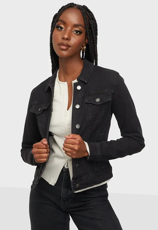 JdY - Jackor - Svart - Jdynewwinner Str Jacket Box Dnm Noo - Jackor