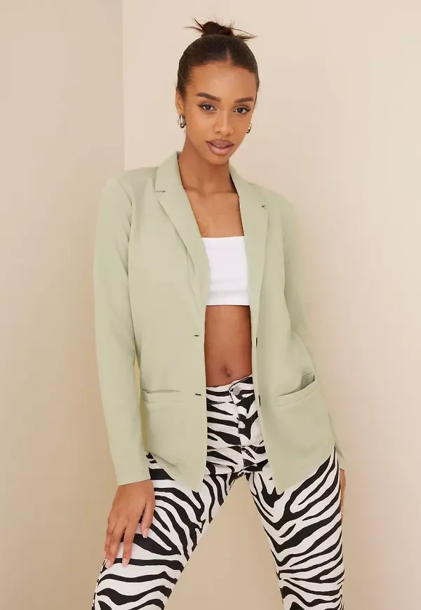 JdY - Jackor & Kappor - Mineral Gray - Jdylouisville Catia L/S Blazer Jrs - Jackor & Kappor