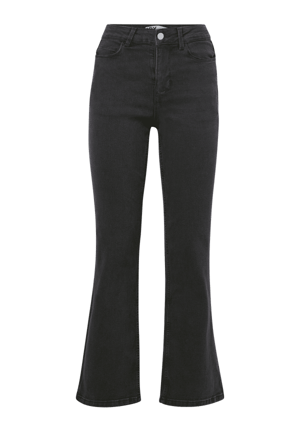 JDY - Jeans jdyNewflora HW Flared DG30 Dnm Noos - Grå