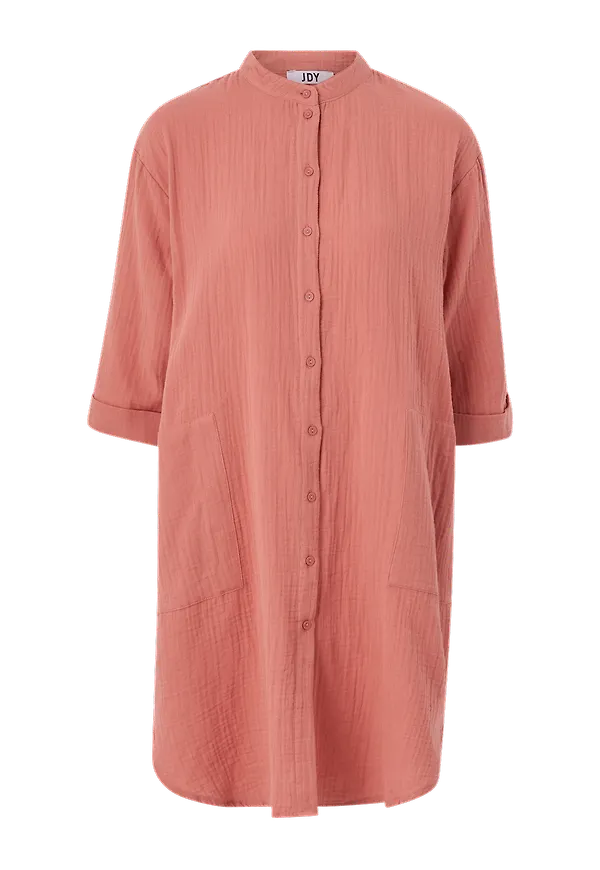 JDY - Långskjorta jdyTheis 3/4 Oversized Shirt - Rosa