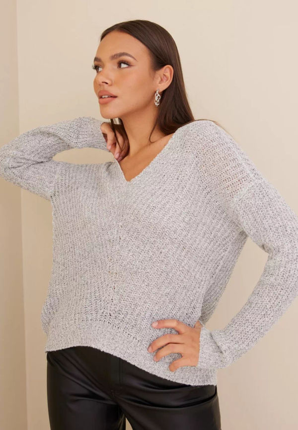 JdY - Stickade tröjor - Cloud Dancer - Jdynew Megan L/S Pullover Knt Noos - Tröjor - Knitted sweaters