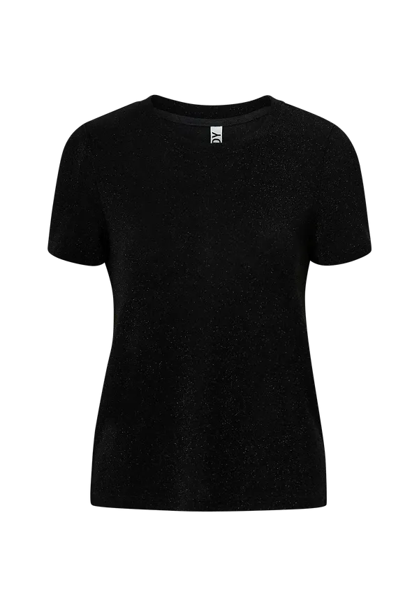 JDY - Topp jdyGlam S/S O-Neck Top - Svart
