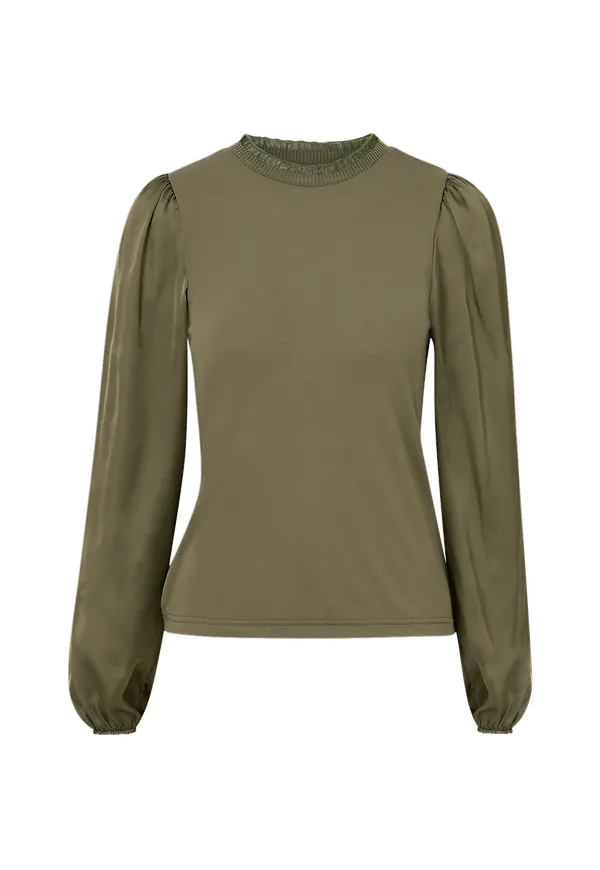 JDY - Topp jdyMaggie L/S Mix Top - Grön