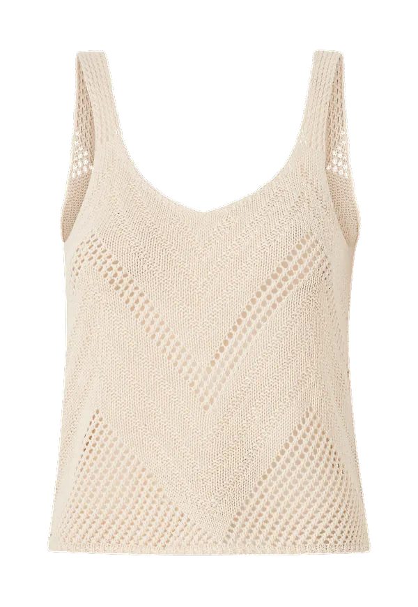 JDY - Topp jdySun Tank Top Knt - Beige