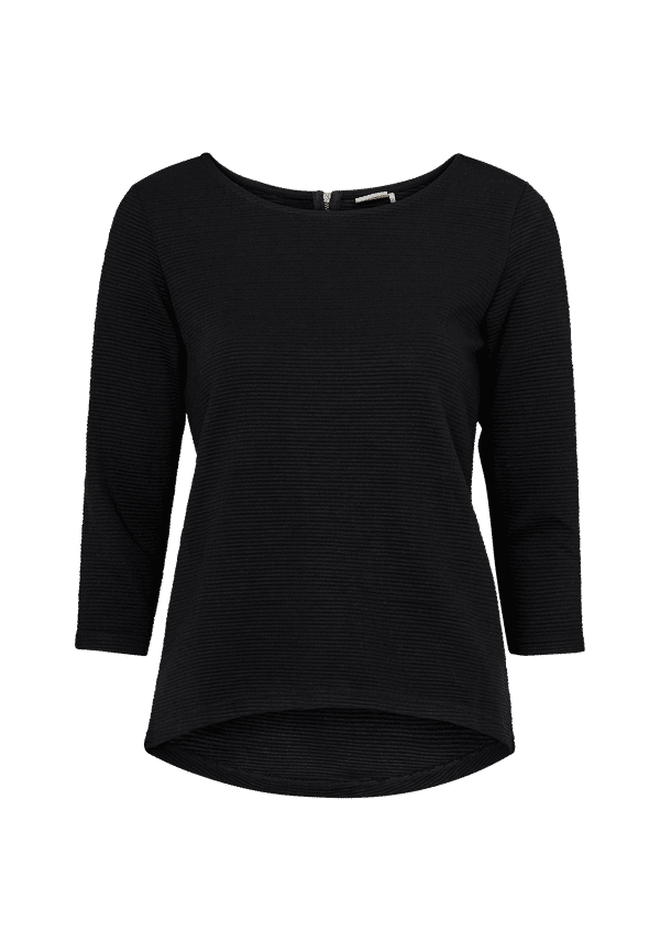 JDY - Tröja jdySaga 3/4 Zip Top - Svart - 34