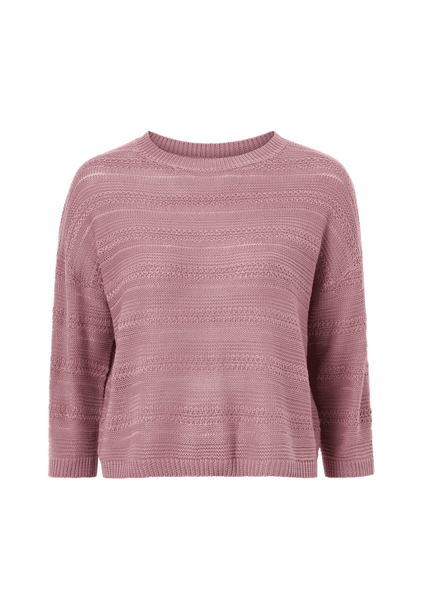 JDY - Tröja jdySofi 3/4 Structure Pullover Knt - Lila