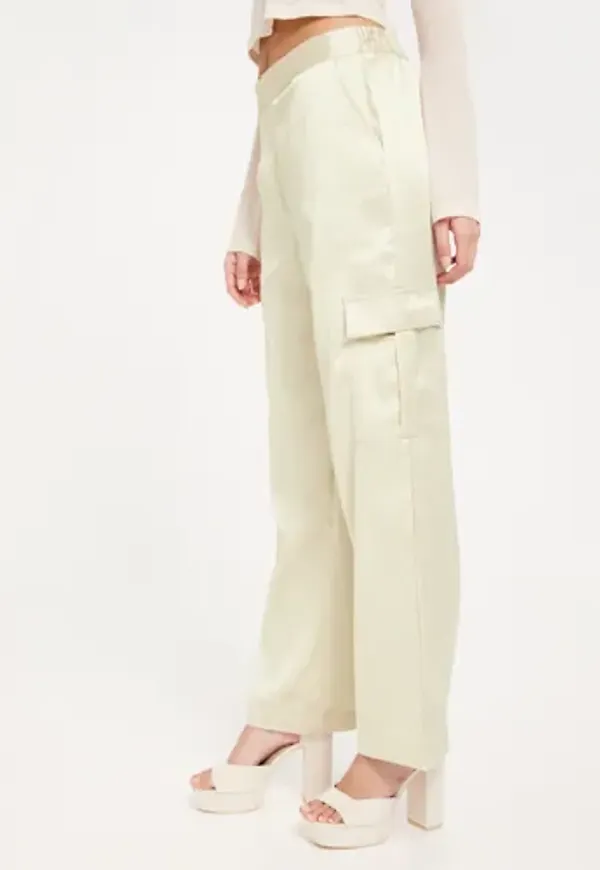 JDY - Beige - Jdysheela Mw Cargo Wide Pant Wvn