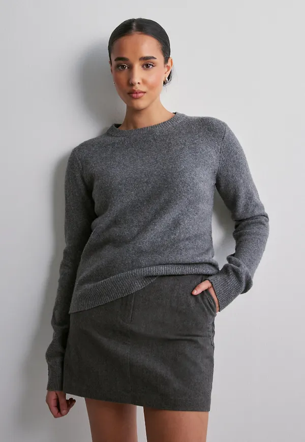 JDY - Grå - Jdysabina Hw Skirt Pnt