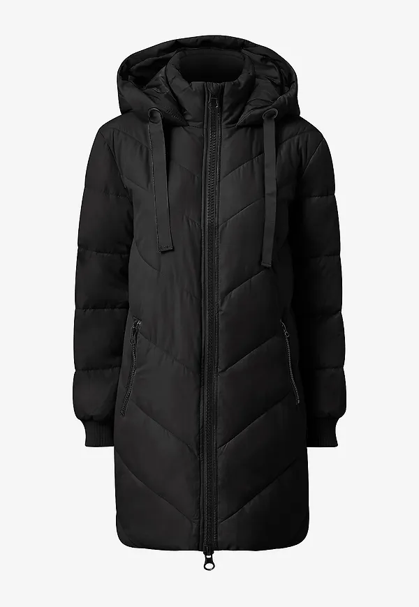JDY - Jacka jdySkylar Padded Hood Jacket - Svart
