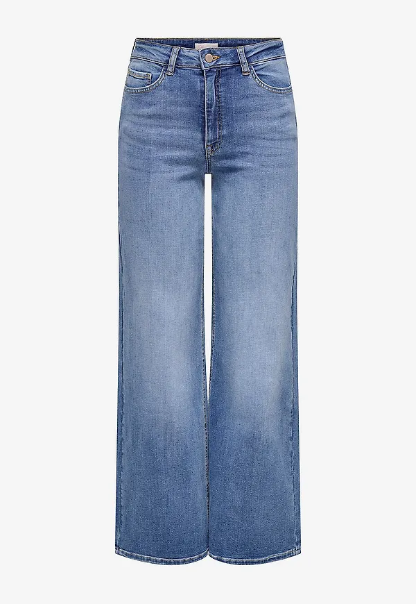 JDY - Jeans jdyFelina-Fina HW Wide - Blå
