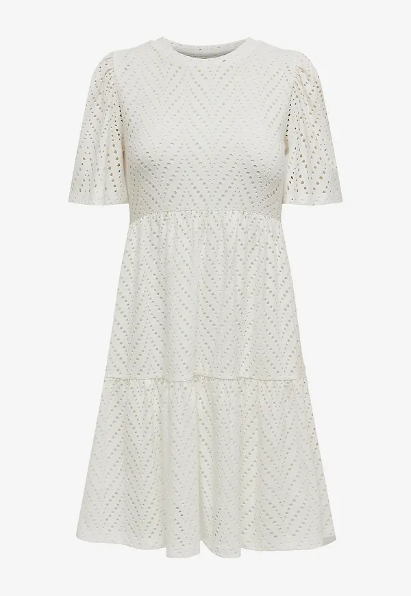 JDY - Klänning jdyCarla Cathinka S/S Dress - Vit – Ellos