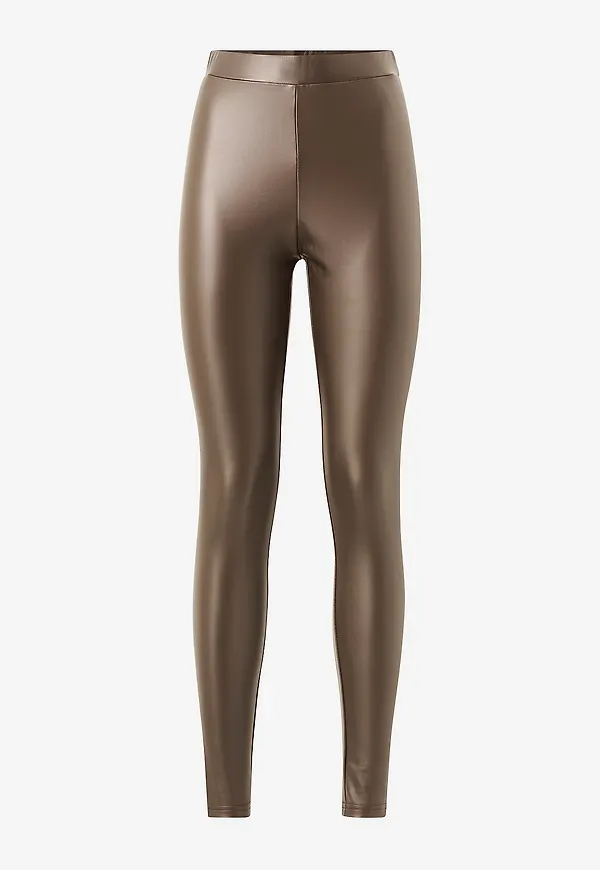JDY - Leggings jdyStine PU Leggings - Brun