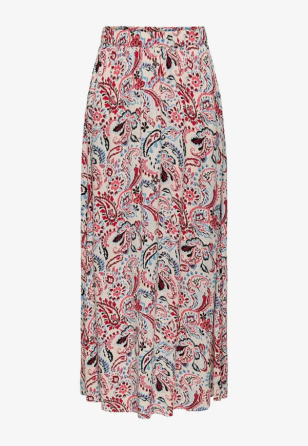 JDY - Maxikjol jdyBreeze Life HW Maxi Skirt Wvn - Röd