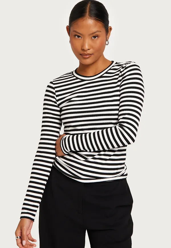 JDY - Rutigt/Randigt - Jdyfransiska L/S Stripe O-Neck Top