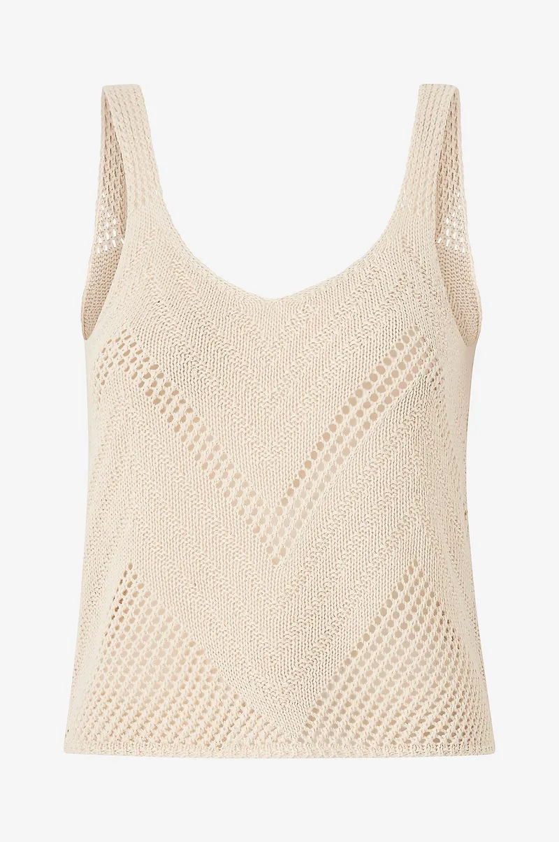 JDY - Topp jdySun Tank Top Knt - Beige