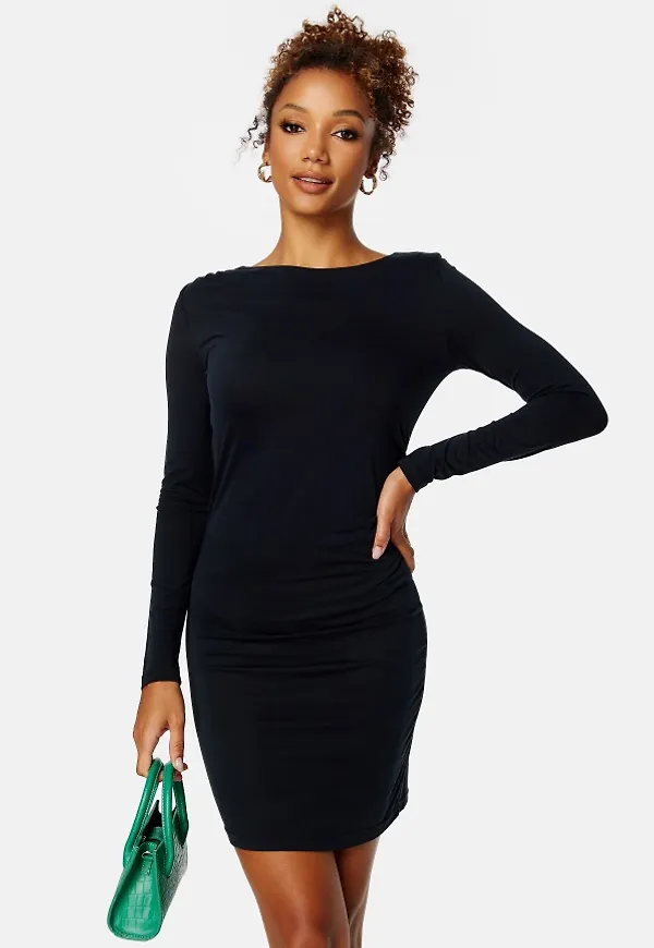 JDY Beanie L/S Dress Black M
