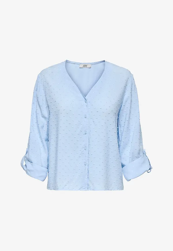 JDY - Blus jdyDiana Life 7/8 Dobby Shirt Wvn - Blå