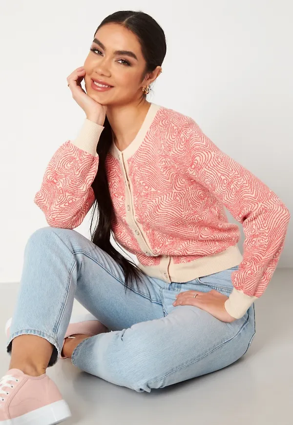 JDY Ippa L/S Cardigan Knit Sandshell Detail:W R L