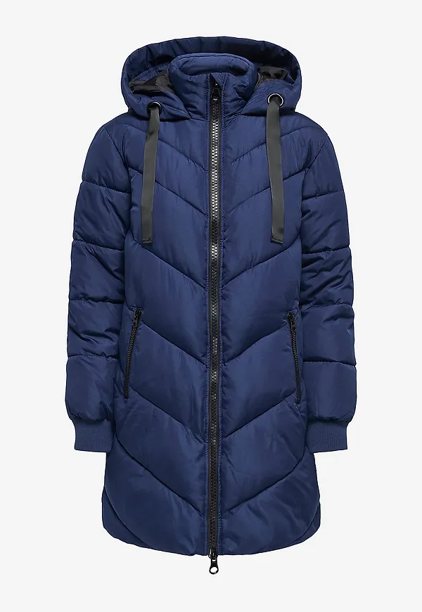 JDY - Jacka jdySkylar Padded Hood Jacket - Blå