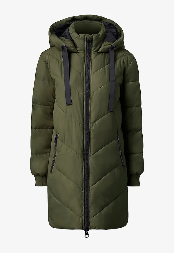 JDY - Jacka jdySkylar Padded Hood Jacket - Grön