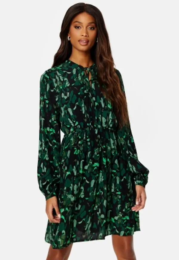 JDY Jackson L/S Dress Scarab AOP:GREEN ABS L