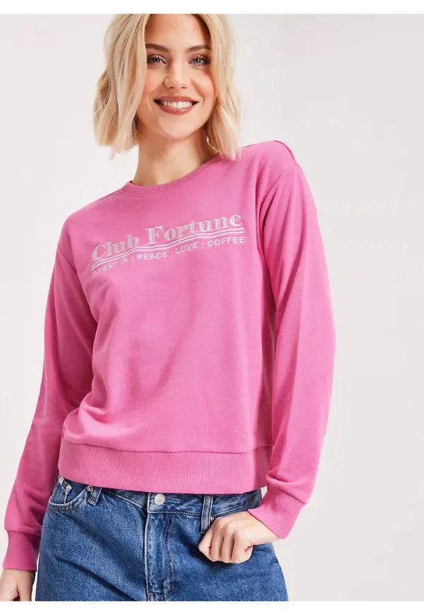 JdY Jdyamaze L/S Sweat Jrs Sweatshirts Pink Power Fortune