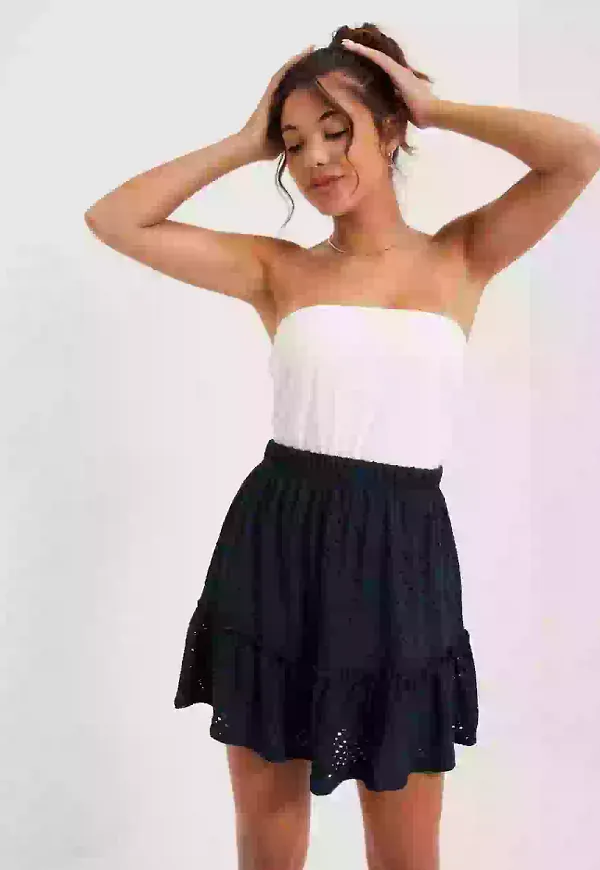 JdY Jdycarla Cathinka Frill Skirt Jrs Minikjolar Sky Captain