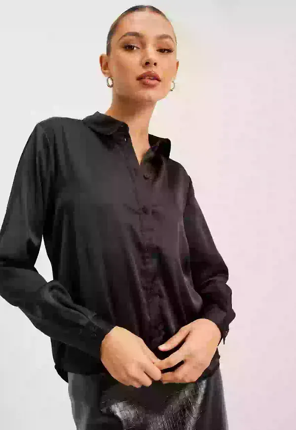 JdY Jdyfifi L/S Shirt Wvn Noos Skjortor Black
