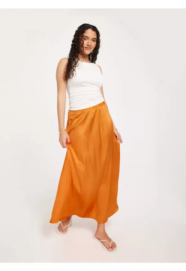 JdY Jdyfifi Mw Midi Skirt Wvn Midikjolar Autumn Sunset