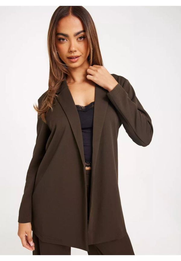 JdY Jdygeggo L/S Blazer Jrs Noos Kavajer & Blazers Chocolate Brown