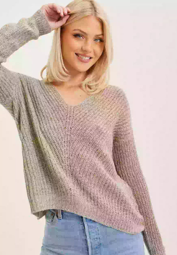 JdY Jdynew Megan L/S Pullover Knt Noos Grovstickade tröjor Cement