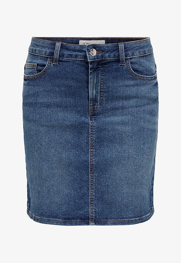 JDY - Jeanskjol jdyMoon HW Reg Skirt Dnm Mix - Blå