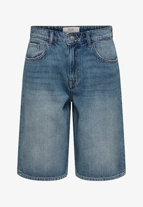 JDY - Jeansshorts jdyLina MW Bermuda - Blå