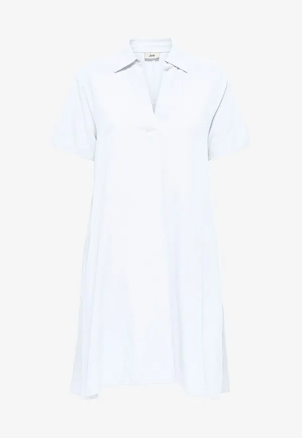 JDY - Klänning jdyCaya Linen S/S Dress Wvn - Vit – Ellos