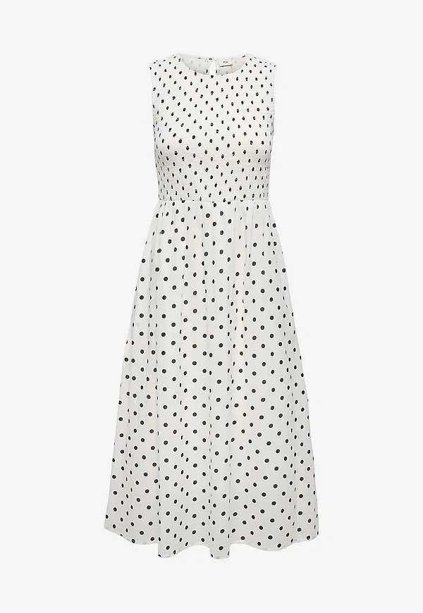 JDY - Klänning jdyDiego S/l Smock Midi Dress Wvn - Vit – Ellos