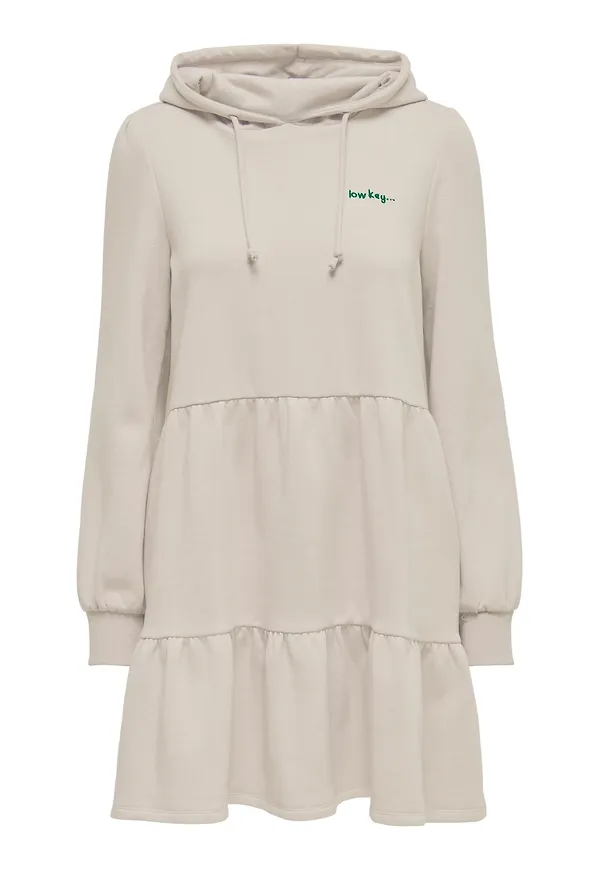 JDY Klänning 'Kelly' beige / grön