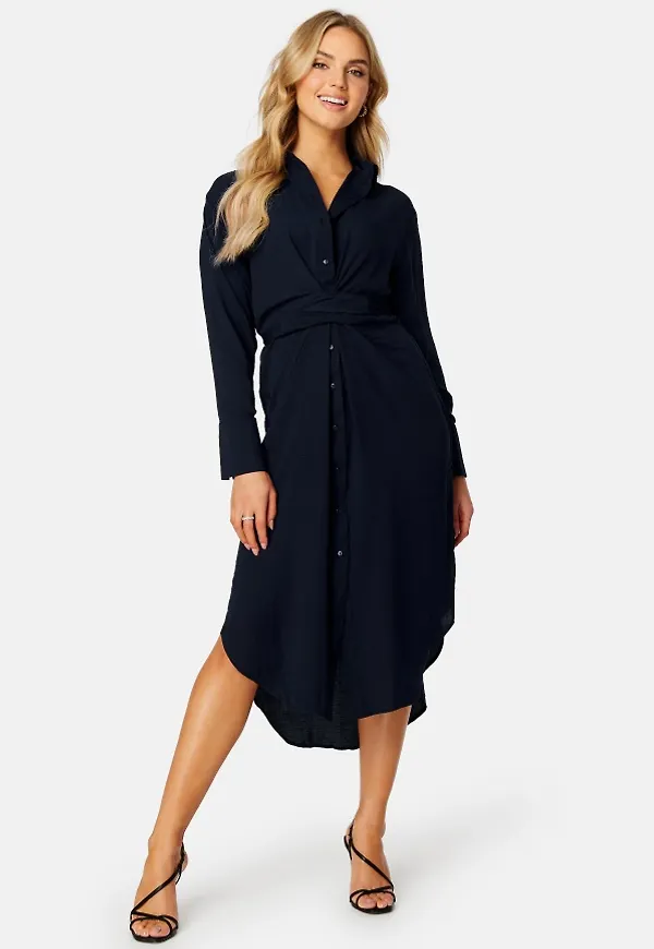 JDY Lara L/S Shirt Dress Sky Captain XS