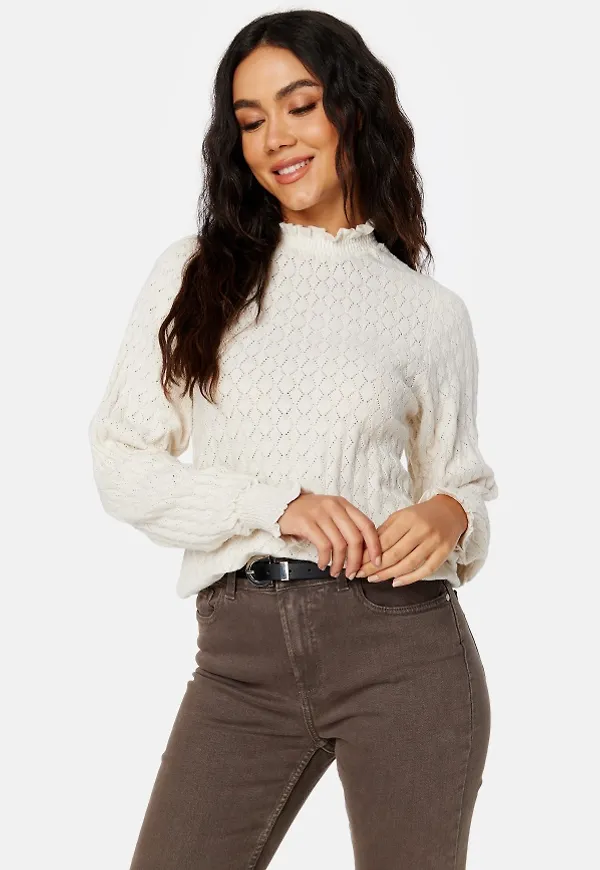 JDY Raben L/S Pullover Winter White M