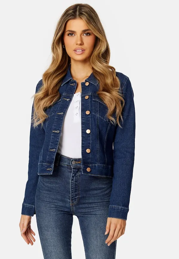 JDY Remi Short LS Jacket Dark Blue Denim XS