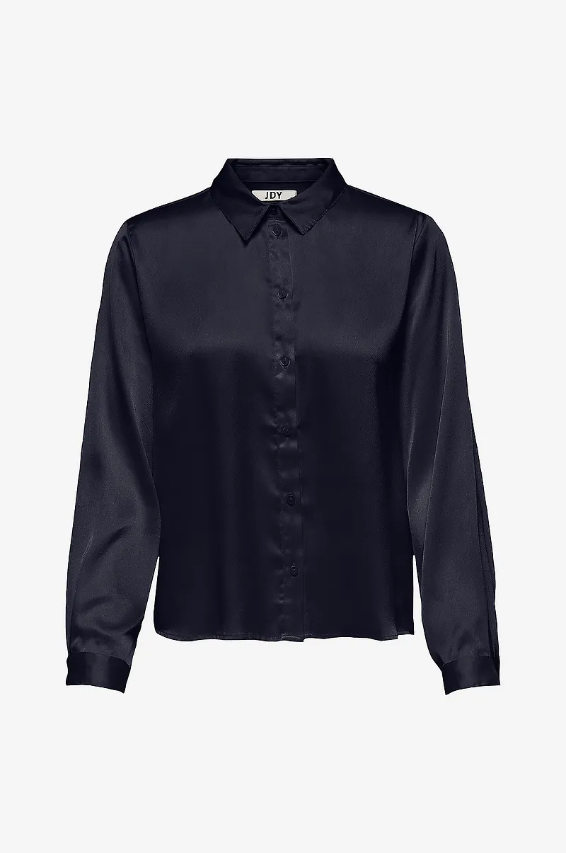 JDY - Skjorta jdyFifi Life L/S Short Shirt Wvn - Blå