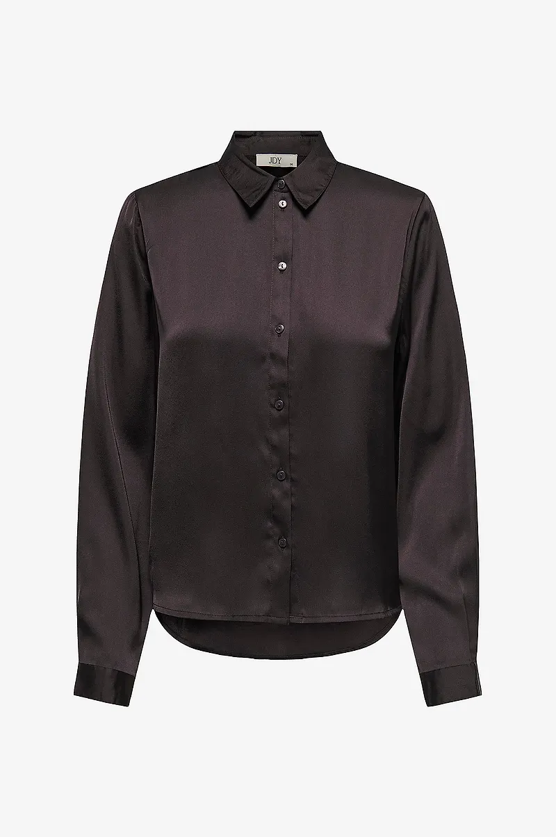 JDY - Skjorta jdyFifi Life L/S Short Shirt Wvn - Brun