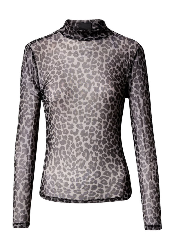 JDY T-shirt 'PENELOPE' antracit / ljusgrå