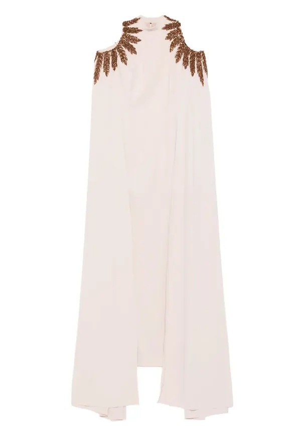 JEAN-LOUIS SABAJI aftonklänning med cape - Neutral – Farfetch
