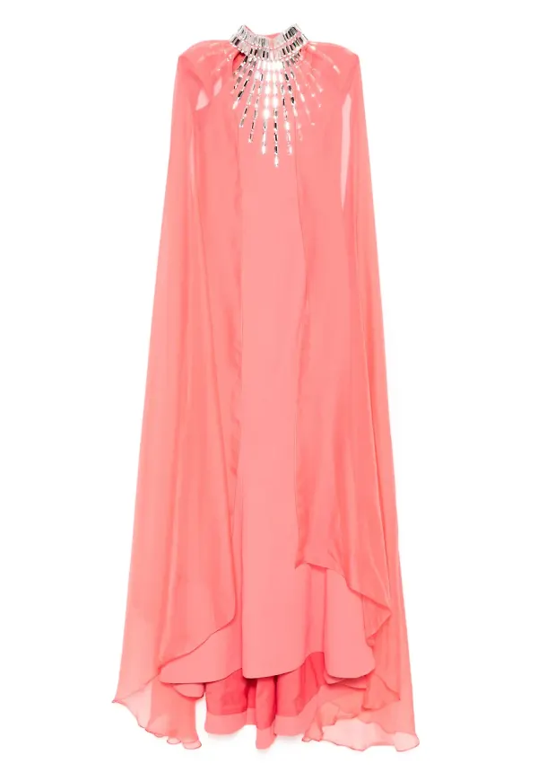JEAN-LOUIS SABAJI aftonklänning med cape - Rosa – Farfetch