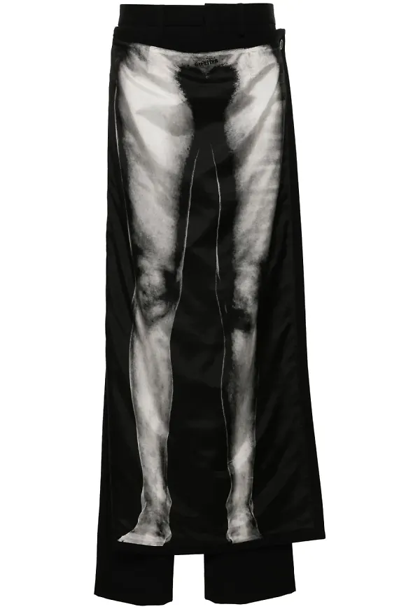 Jean Paul Gaultier The Body Marinière byxor - Svart