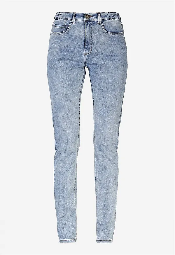 Jeans med resår i sidorna