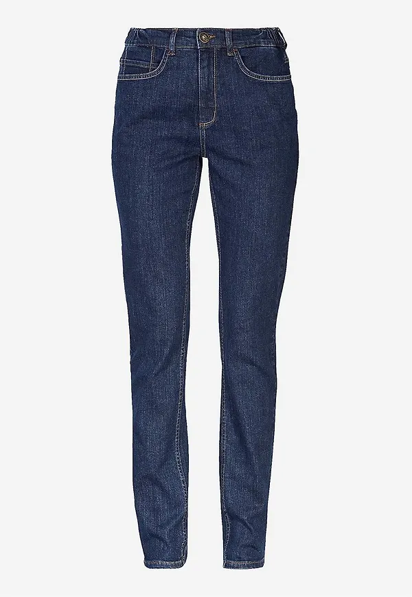 Jeans med resår i sidorna