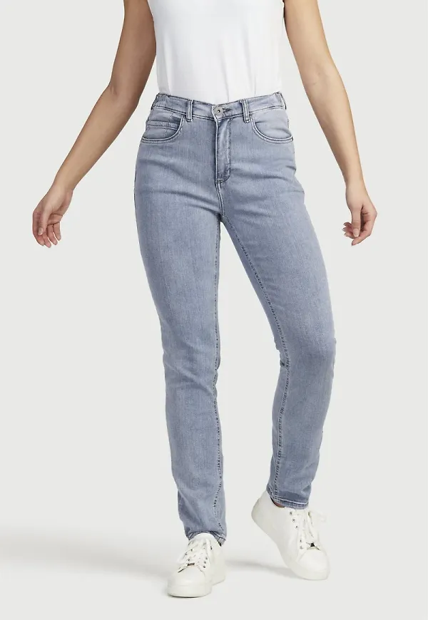 Jeans med resår i sidorna