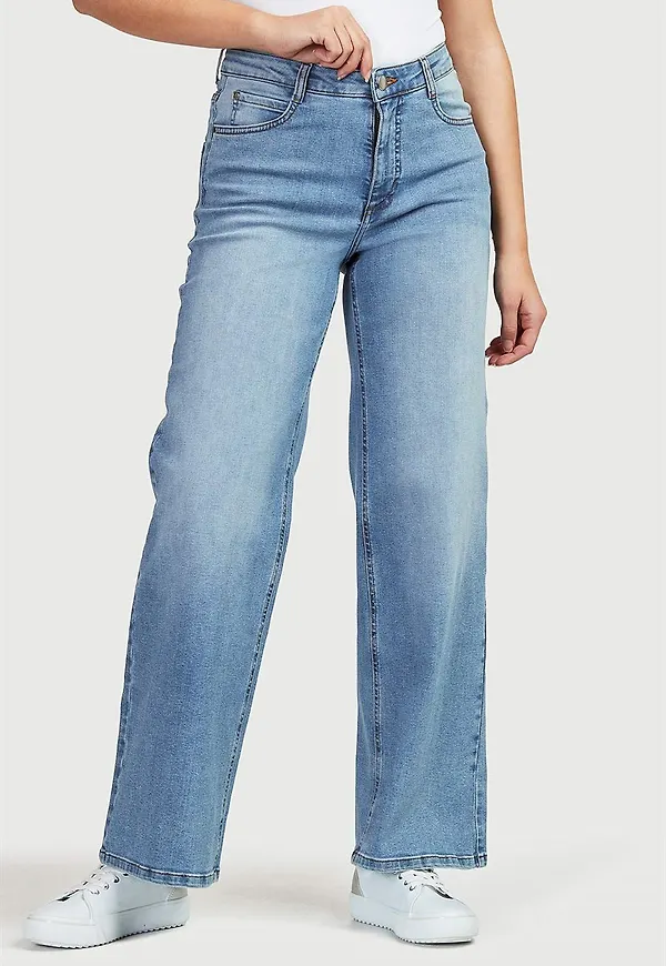 Jeans med vidd