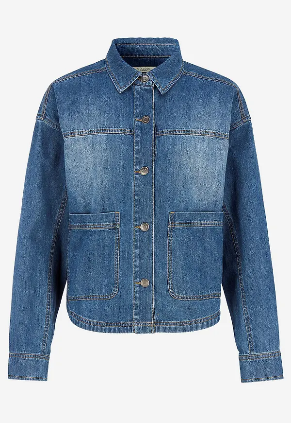 Jeansjacka med stora framfickor